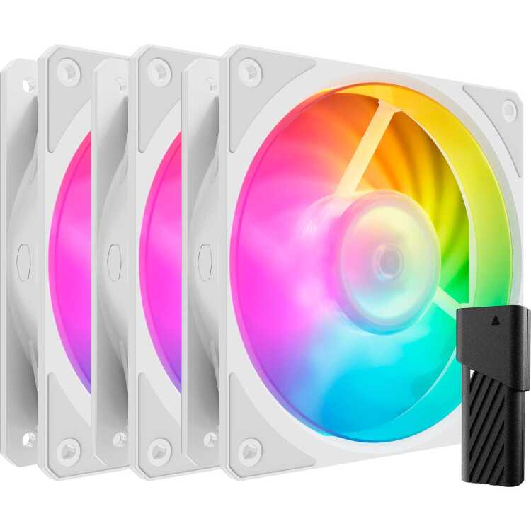 Cooler Master Mobius 120P ARGB 120x120x25 case fan 3 stuks