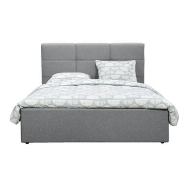 Bed Dakota - lichtgrijs - 140x200 cm - Leen Bakker