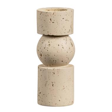 Kandelaar Raven - beige - 20xØ8 cm - Leen Bakker