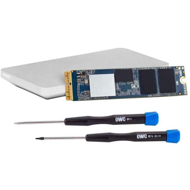OWC Aura Pro X2 500 GB ssd PCIe 4.0 x4, NVMe 1.4, Custom Blade, incl. Upgrade-Kit