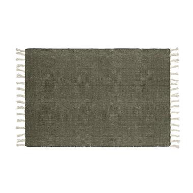 Vloerkleed Indee - groen - 60x90 cm - Leen Bakker