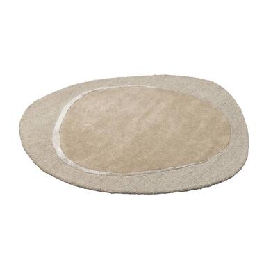 Vloerkleed Govan - beige - Ø150 cm - Leen Bakker