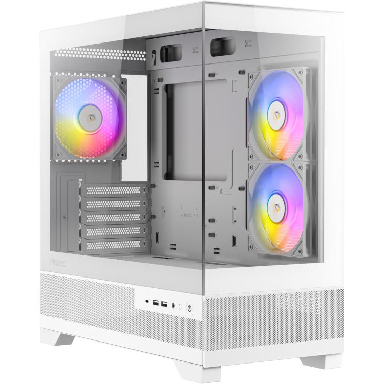 Antec CX500M RGB tower behuizing 2x USB-A | 1x USB-C | Tempered Glass