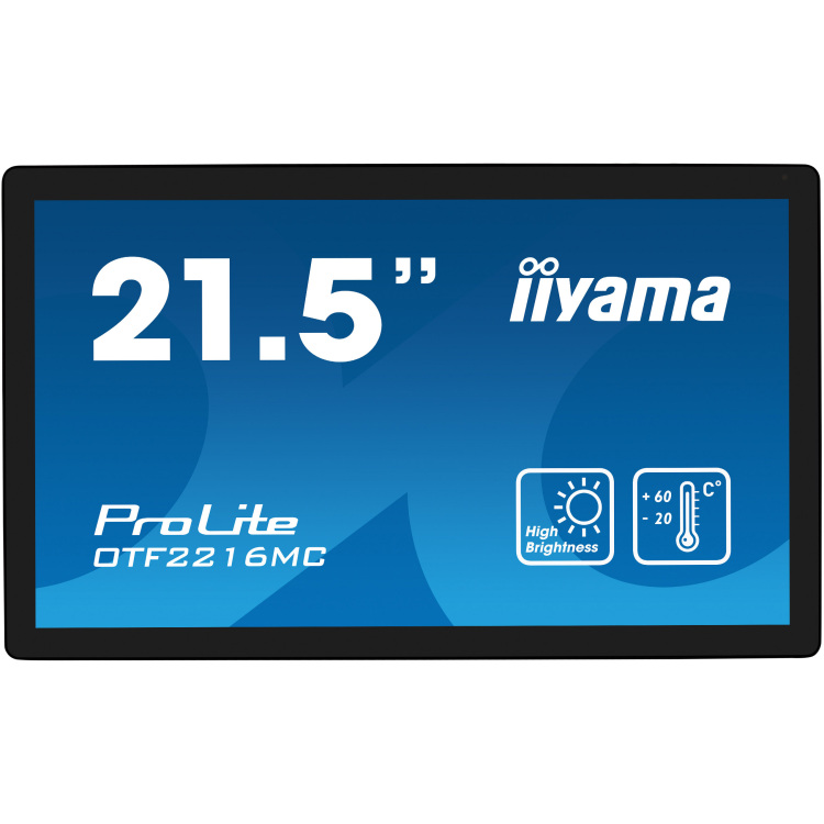 iiyama ProLite OTF2216MC-B1 monitor VGA, HDMI, DisplayPort, Touch