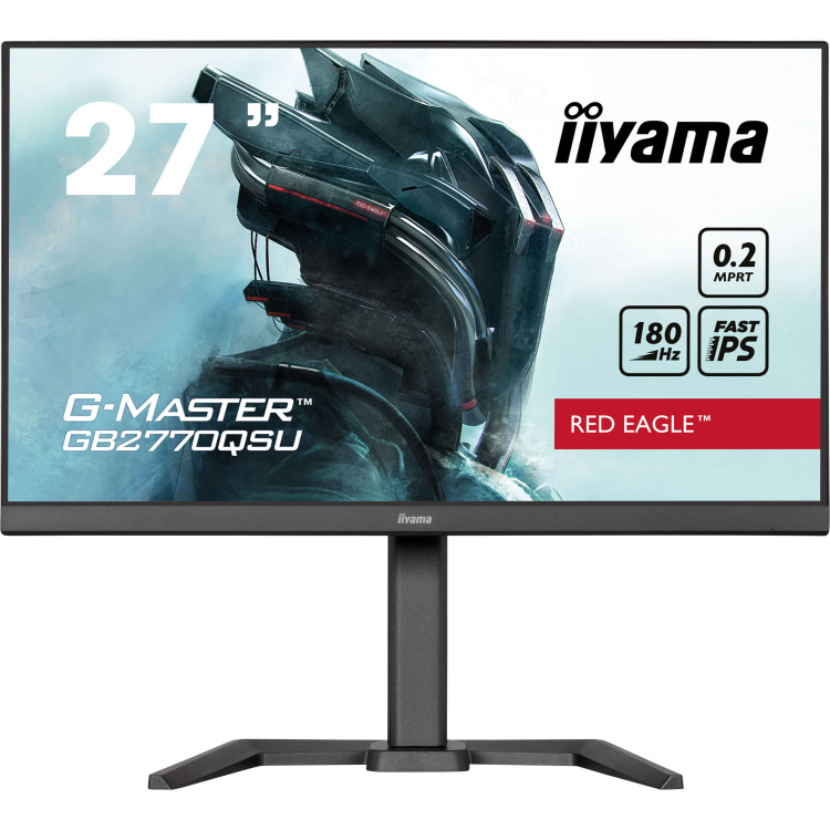 iiyama G-Master Red Eagle GB2770QSU-B6 gaming monitor 180 Hz, HDMI, DisplayPort, Audio