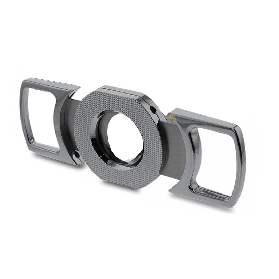 Sigarenknipper - double-cut - zilver - XL D26 mm - sigaren accessoires / sigarensnijder -