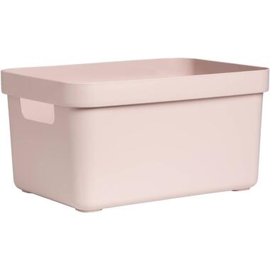 Sigma home box 13 liter - roze - 18,3x25,3x35,2 cm - Leen Bakker