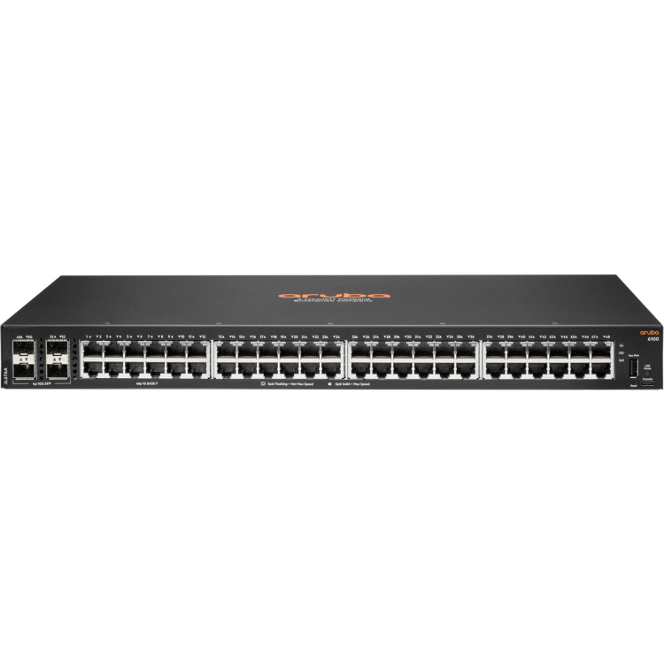 Hewlett Packard Enterprise Aruba CX 6100 48G 4SFP+ switch 1U