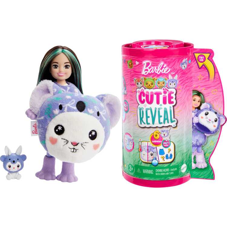 Mattel Barbie Cutie Reveal Chelsea - Konijn als koala pop