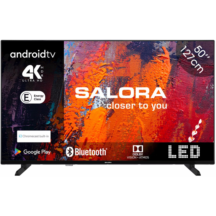 Salora 50UA550 led-tv HDMI, USB 2.0, Audio, Bluetooth, LAN, Wifi