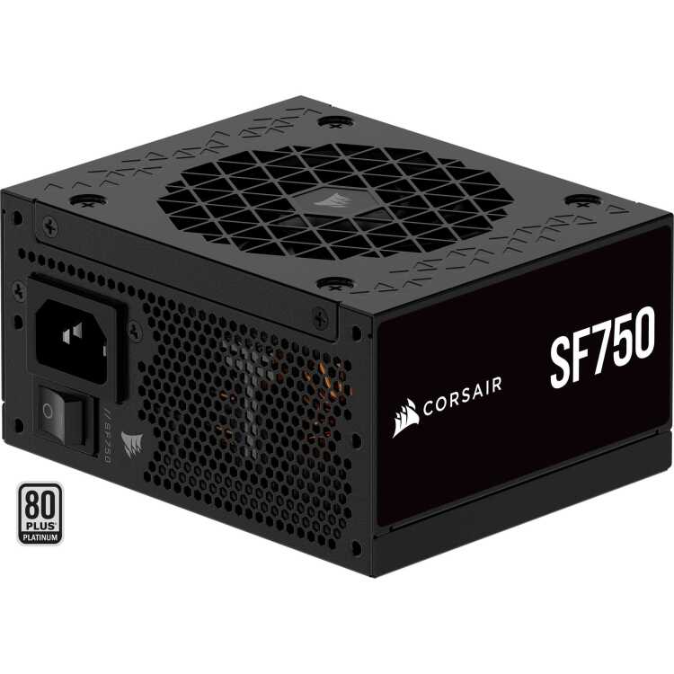 Corsair SF750 voeding 2x PCIe, 1x 12VHPWR, Kabelmanagement