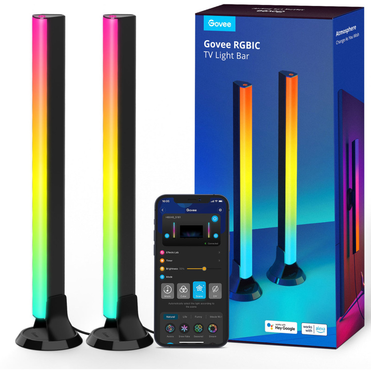 Govee RGBIC TV Light Bars 45-70" tv's verlichting Wifi, Bluetooth, voor 45 - 70 inch tv's