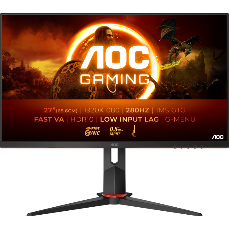 AOC 27G2ZN3/BK gaming monitor 2x HDMI, 1x DisplayPort