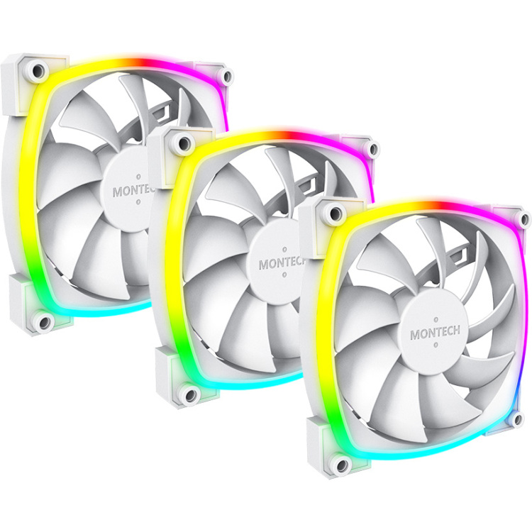 Montech AX120 fan PWM 3-pack case fan 3 stuks, 4-pin PWM