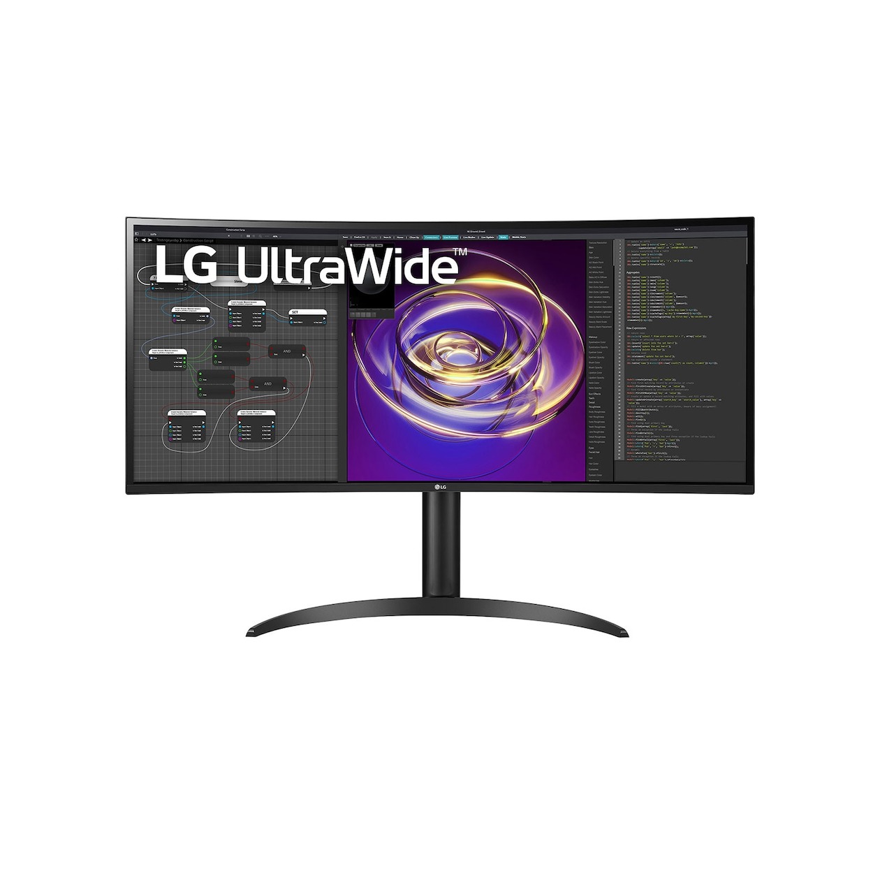 LG UltraWide curved QHD 34WP85CP-B Monitor Zwart