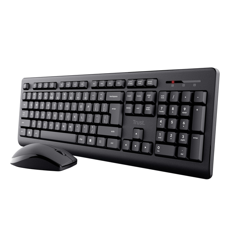 Trust PRIMO WIRELESS DESKSET US Desktop accessoire Zwart