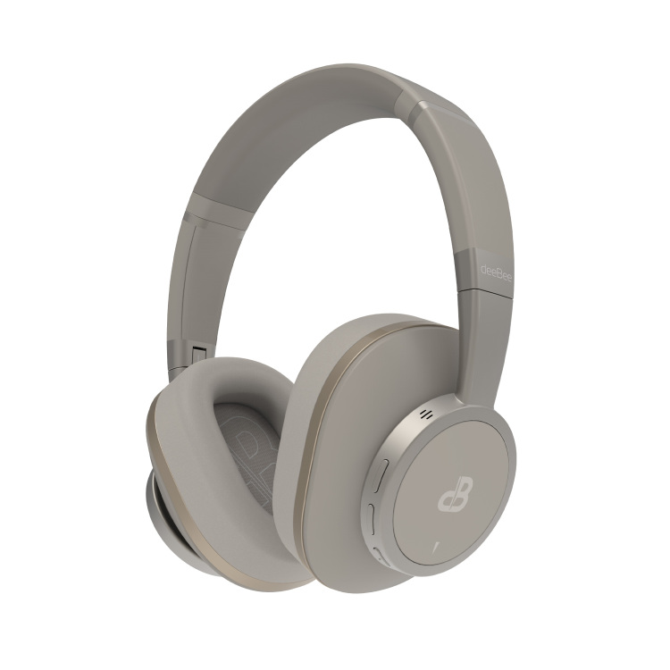 DeeBee Audio Pulse Gold draadloze headset headset Bluetooth 5.2, Hybrid ANC