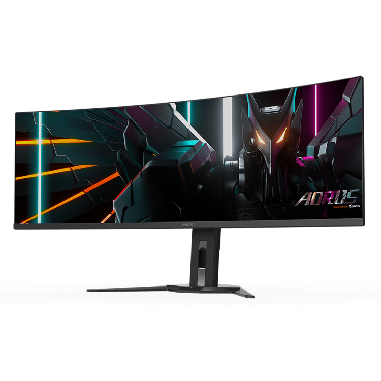 GIGABYTE AORUS CO49DQ gaming monitor 2x HDMI, Displayport, 2x USB-A, 1x USB-B, 1x USB-C, 144 Hz