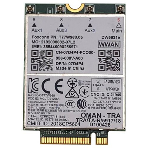 Dell DW5821E Draadloos Modem modem