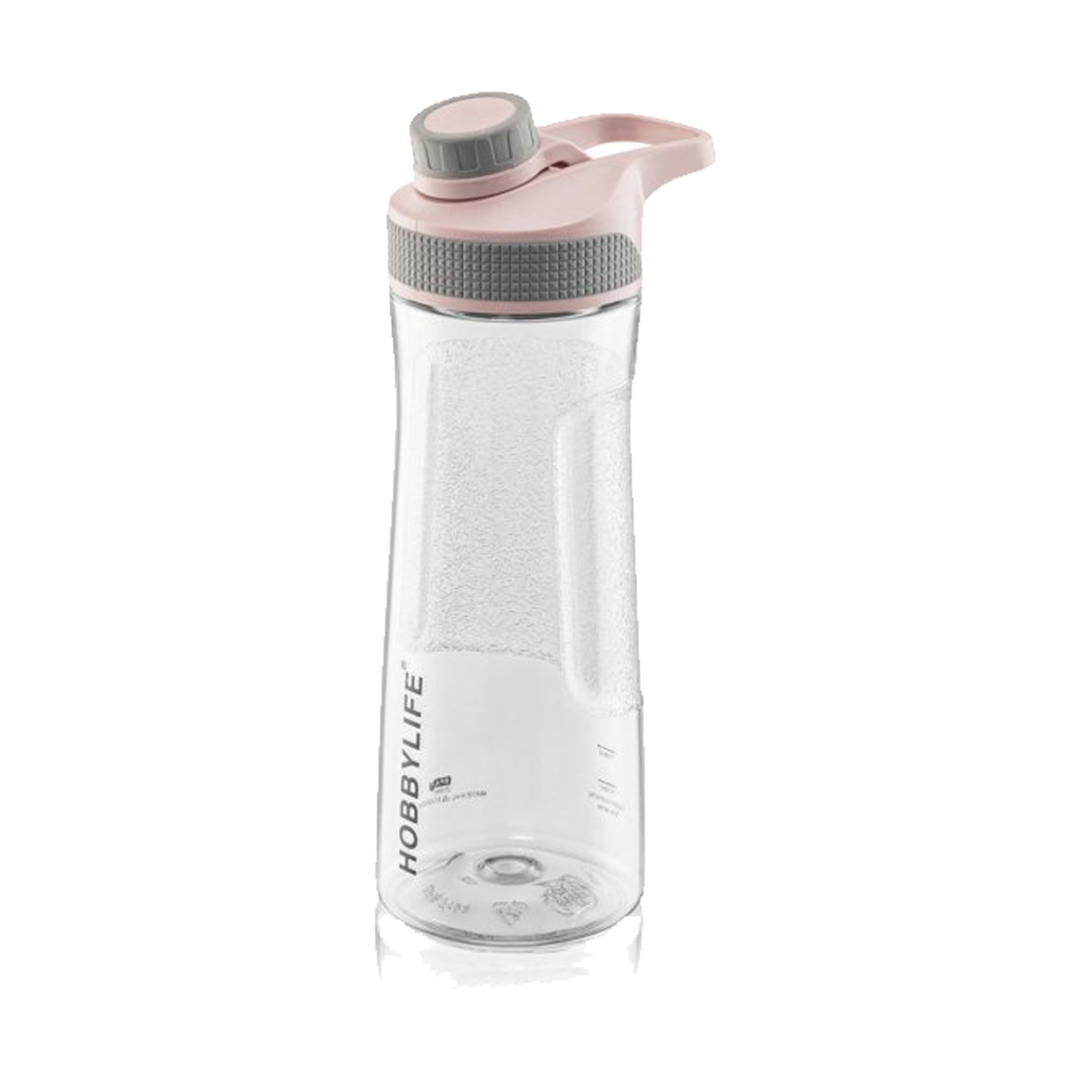 Waterfles / drinkfles / sportfles Aquamania - licht roze - 730 ml - kunststof - bpa vrij -