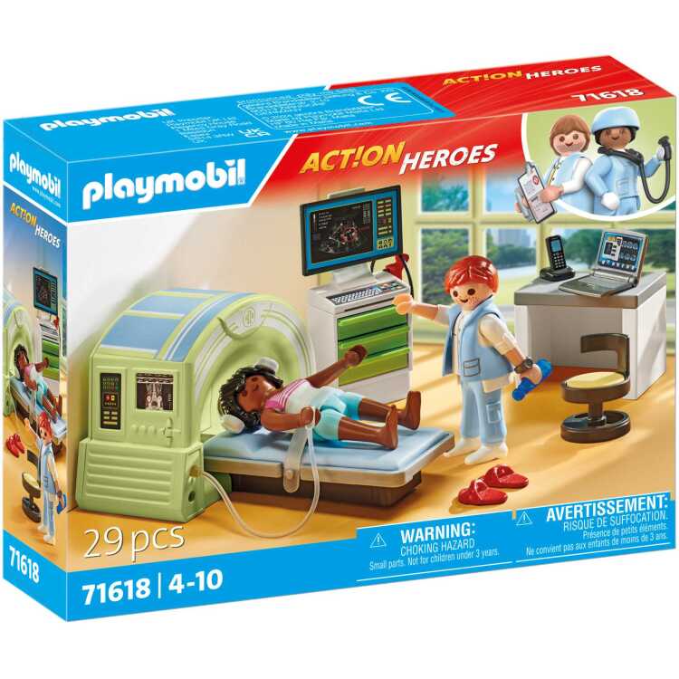 PLAYMOBIL Action Heroes - MRI met patiënt constructiespeelgoed 71618