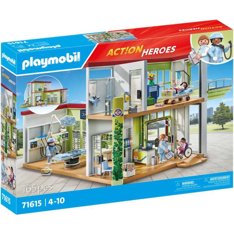 PLAYMOBIL Action Heroes - Modern ziekenhuis constructiespeelgoed 71615
