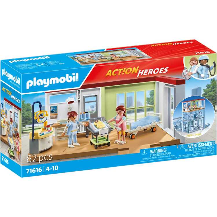 PLAYMOBIL Action Heroes - Kraamafdeling constructiespeelgoed 71616