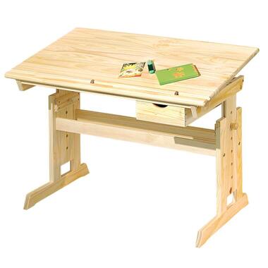 Kinderbureau Julia - licht grenenkleur - 55x109x63 cm - Leen Bakker