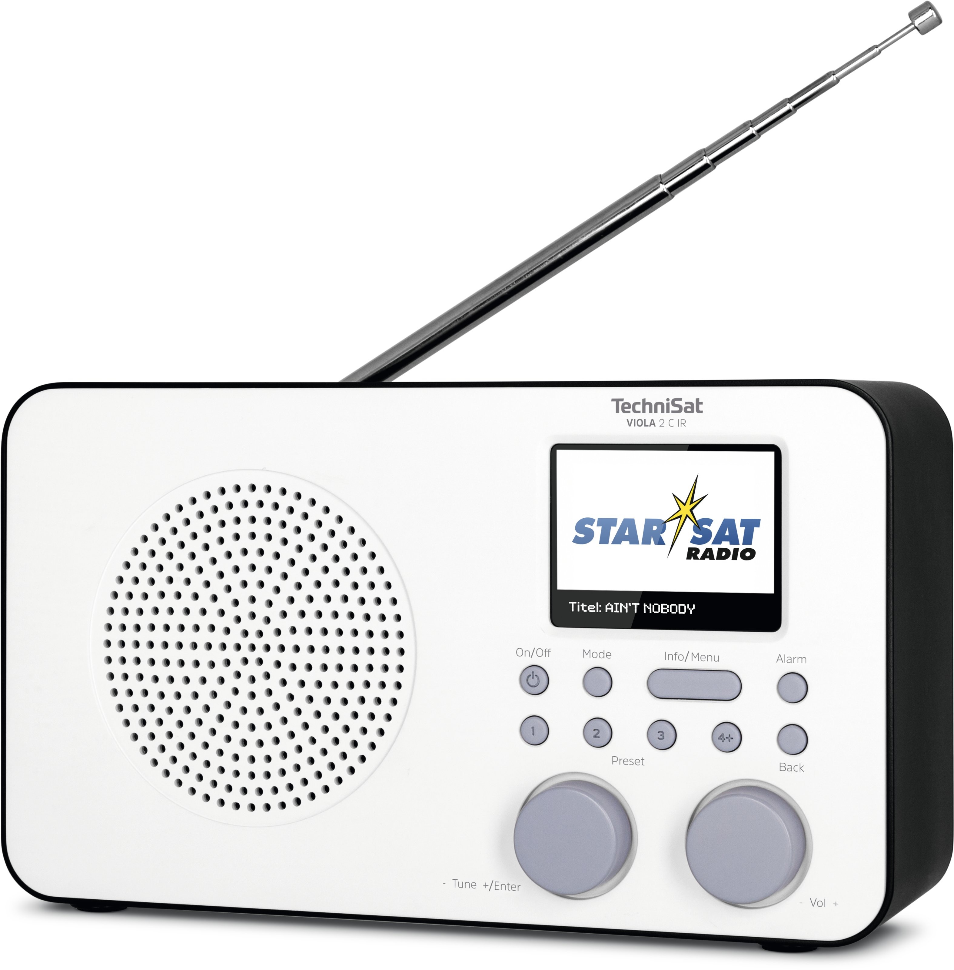 TechniSat Viola 2C IR Hybride radio Zwart