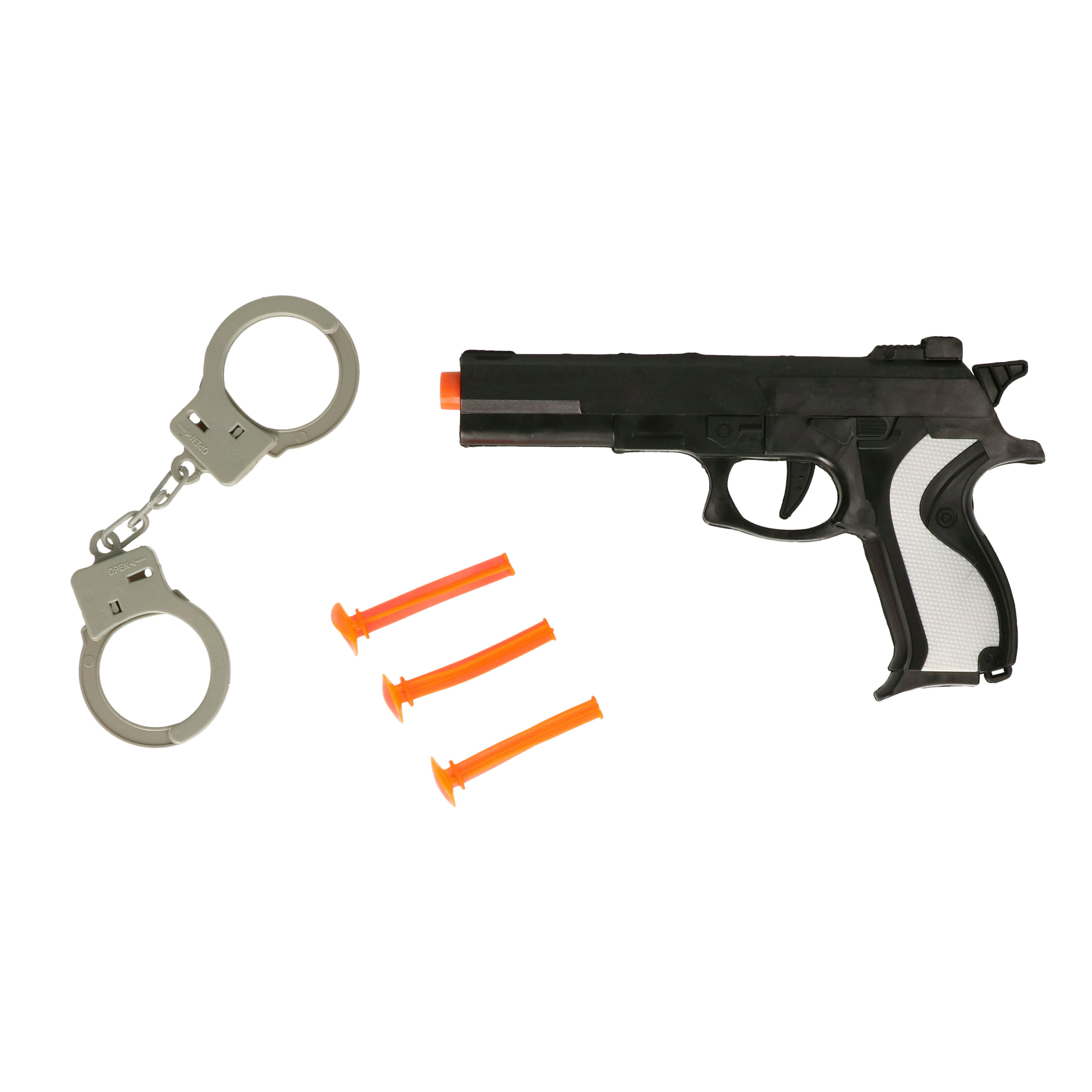 Politie speelgoed set - pistool met accessoires - verkleed rollenspel - plastic - voor kinderen -