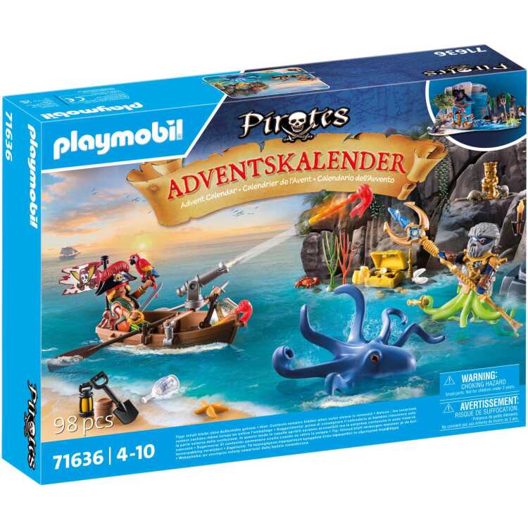 PLAYMOBIL Adventskalender - Piraten constructiespeelgoed 71636