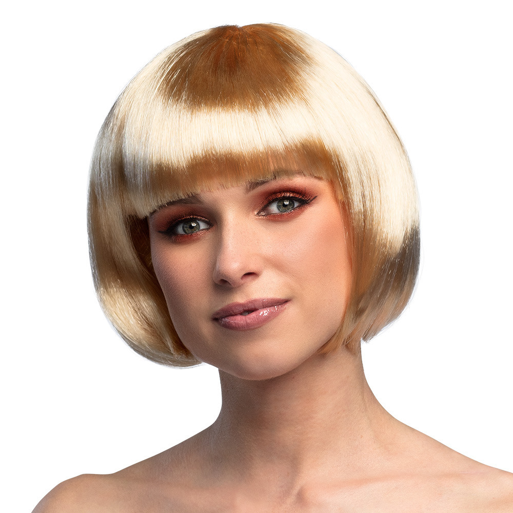 Verkleedpruik dames - blond - Cabaret/Hollywood/Diva - Carnaval - kort haar bobline -