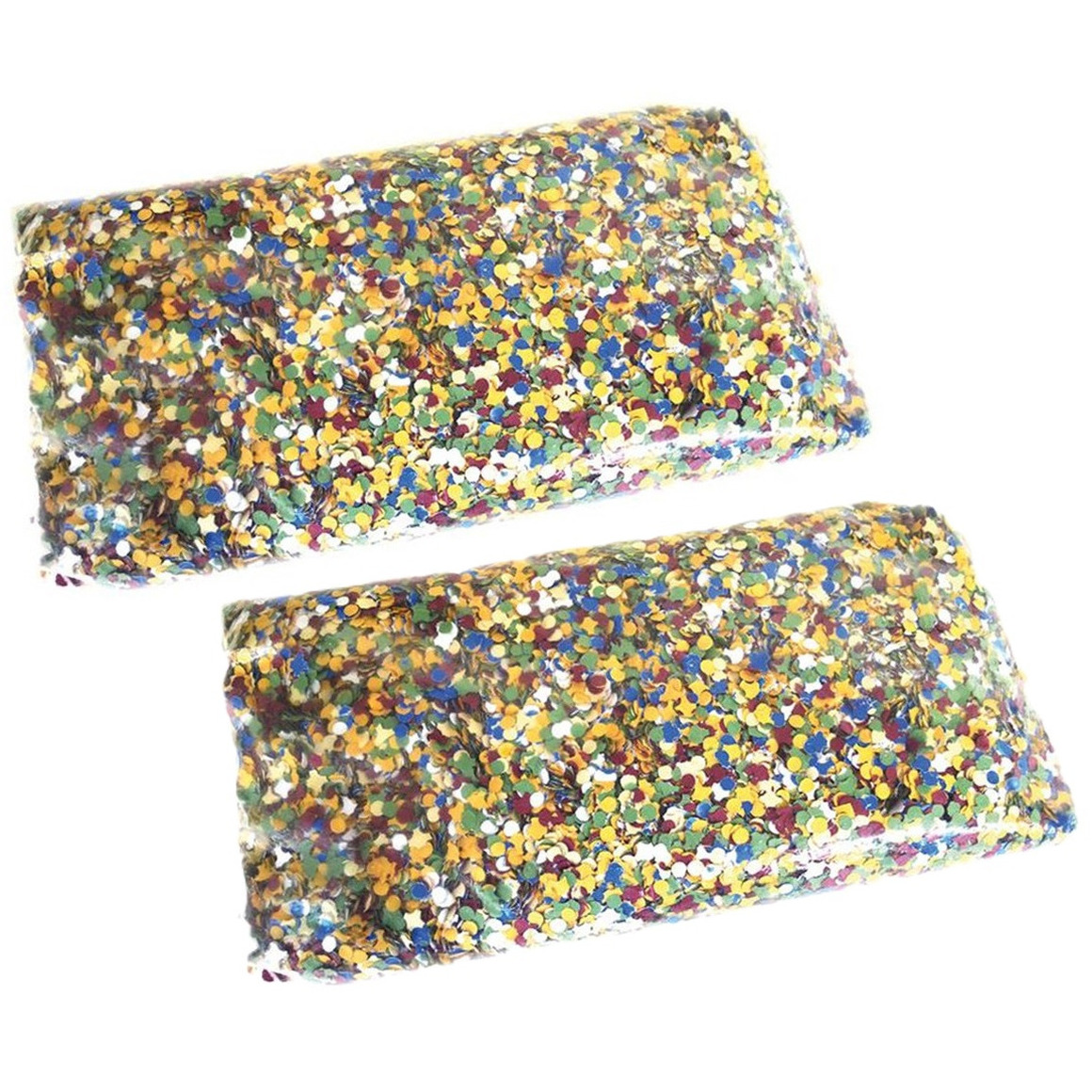 Confetti snippers van papier - 2x - multi colours mix - 1 kilo zak - feestartikelen/versieringen -