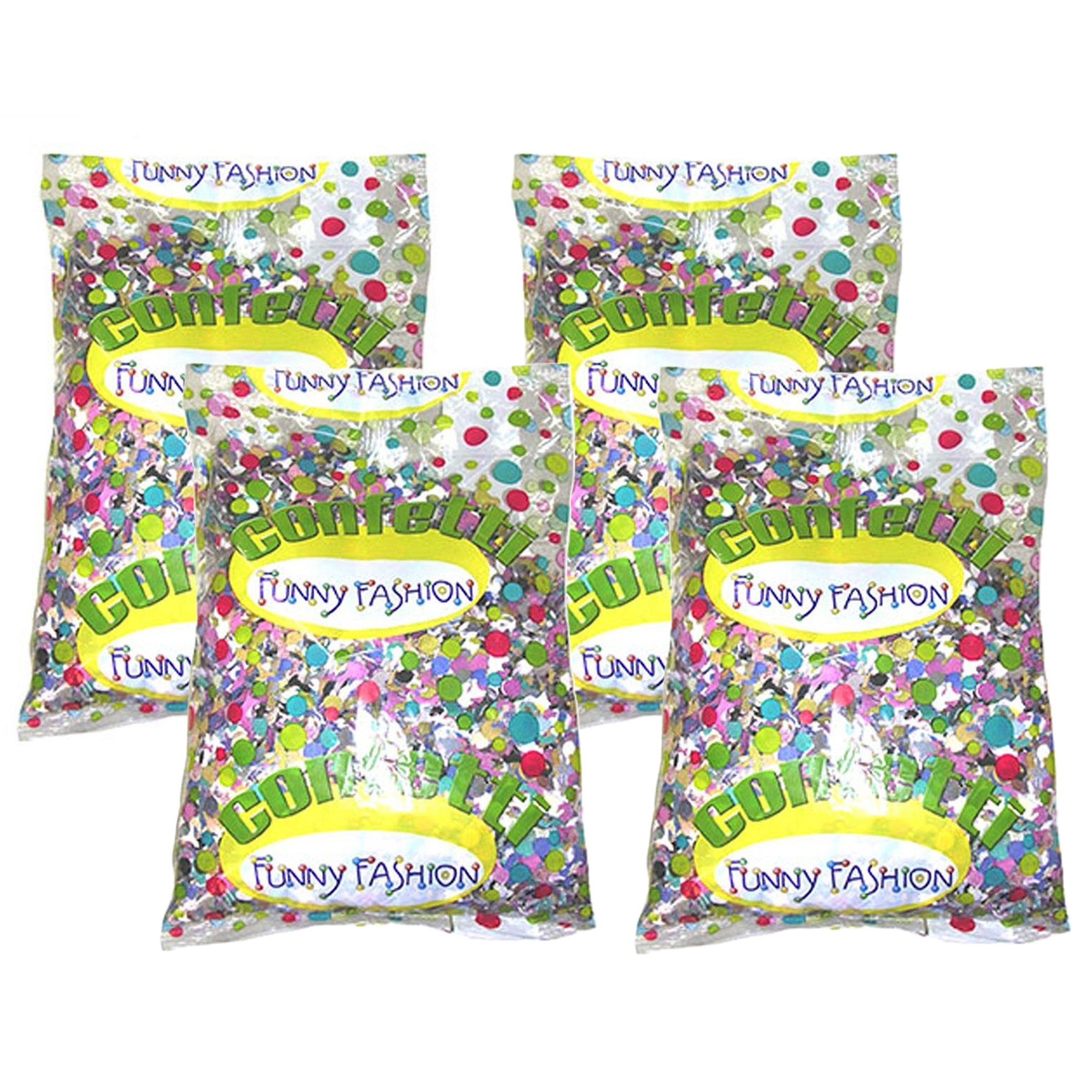 Confetti snippers van papier - 4x - multi colours mix - 250 gram zakje - feestartikelen/versieringen -