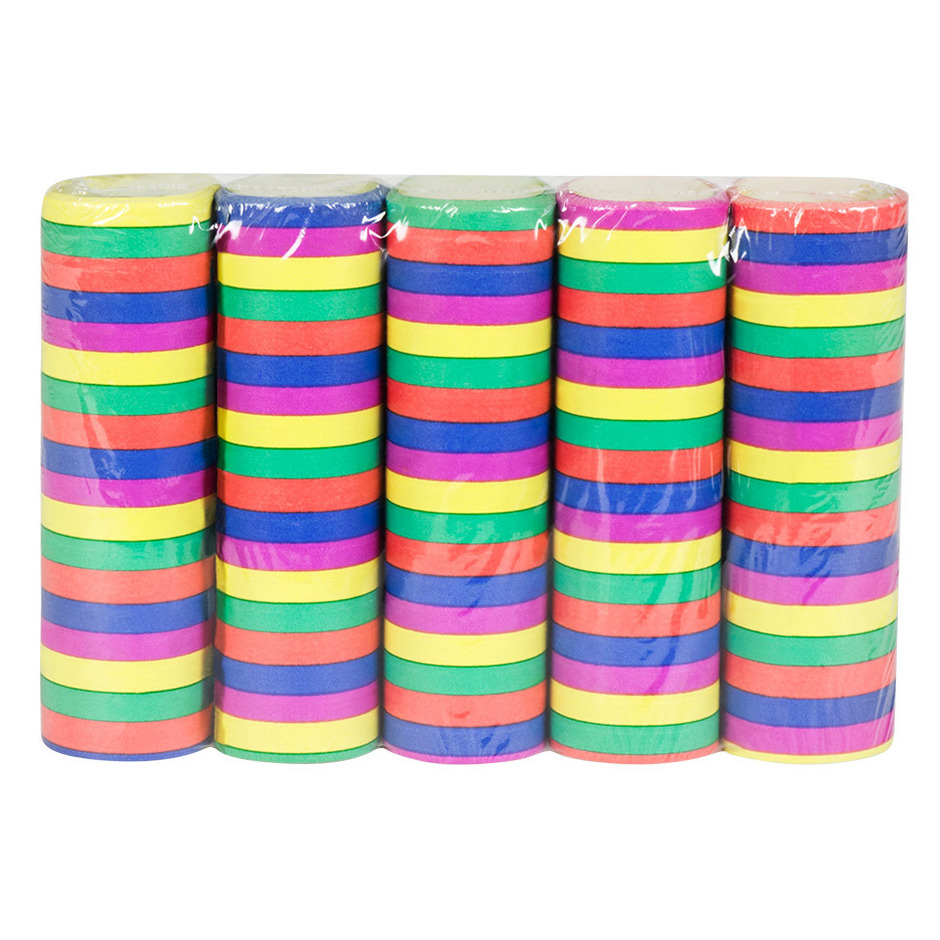 Serpentines - 15x rollen - gekleurd - papier - feestartikelen - brandvertragend -