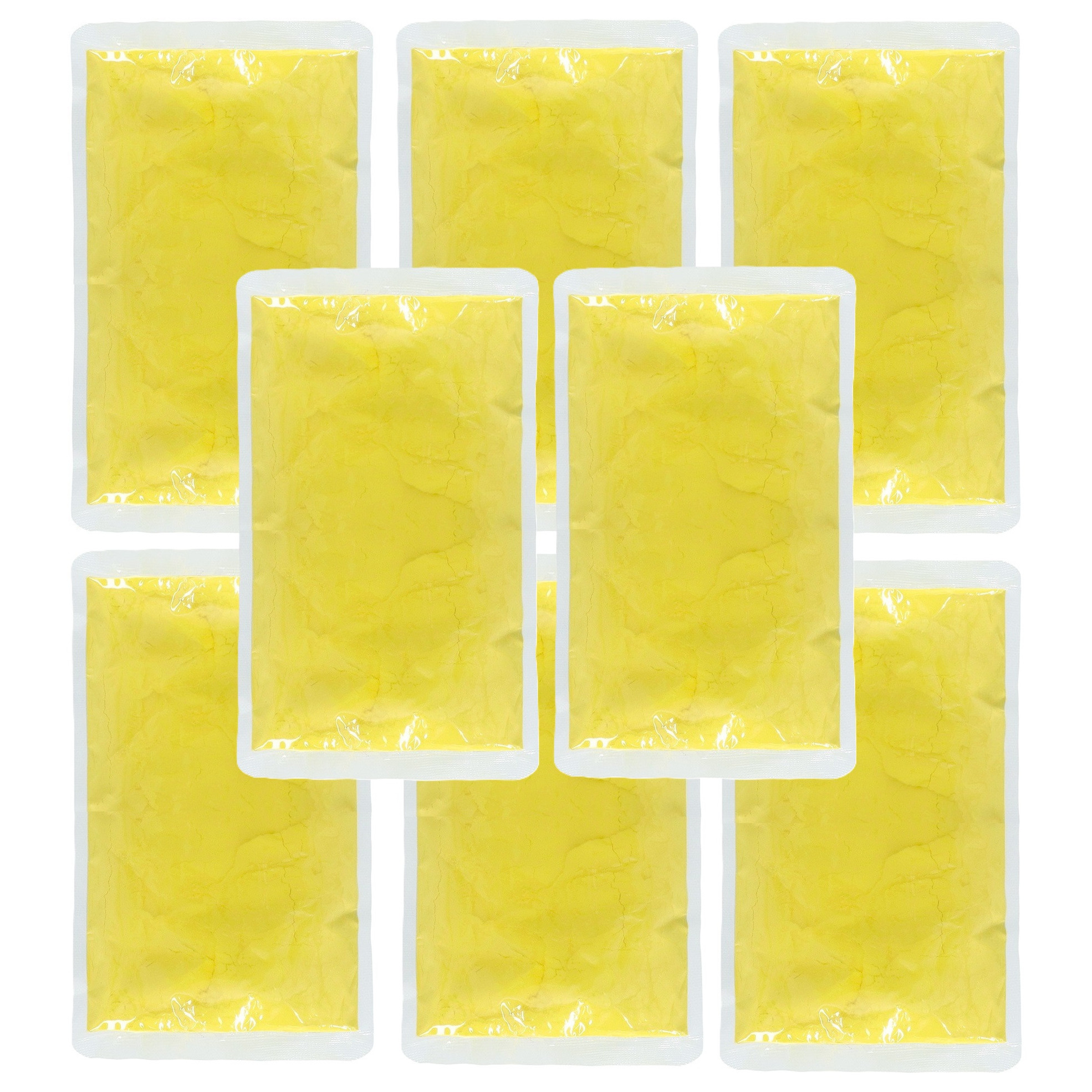 Holi kleurpoeder - 8x - geel - 70 gram - festival/party - heilig kleuren poeder - festival -