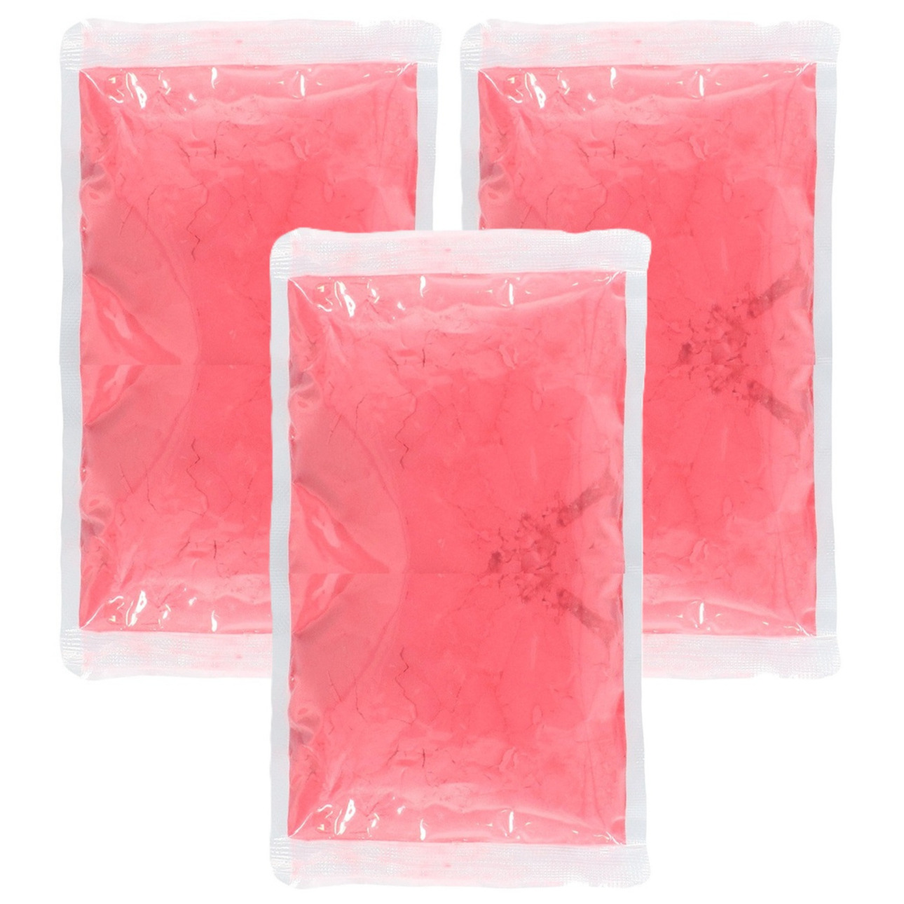 Holi kleurpoeder - 3x - roze - 70 gram - festival/party - heilig kleuren poeder - festival -