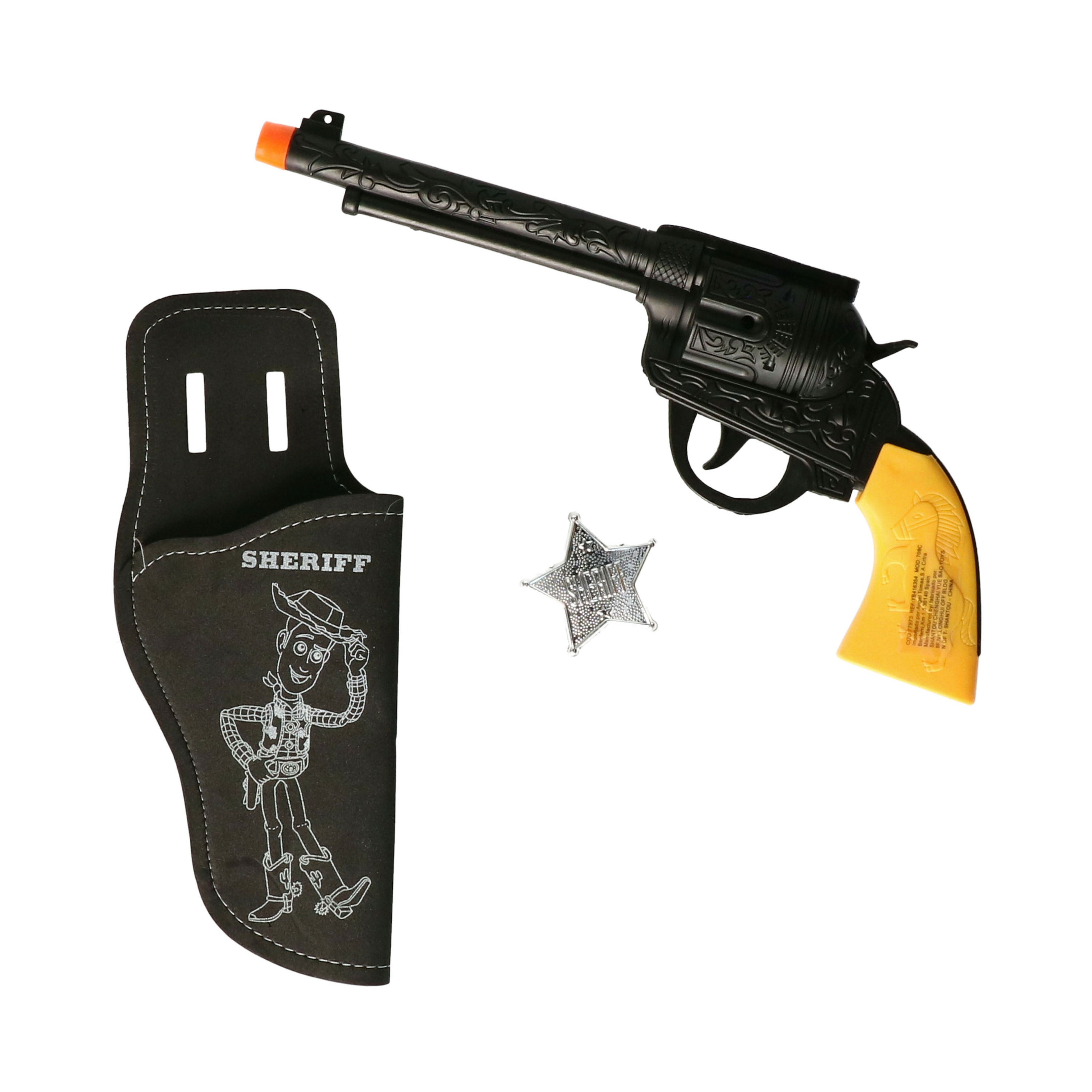 Verkleed speelgoed Cowboys pistool met holster - set - kinderen - kunststof -