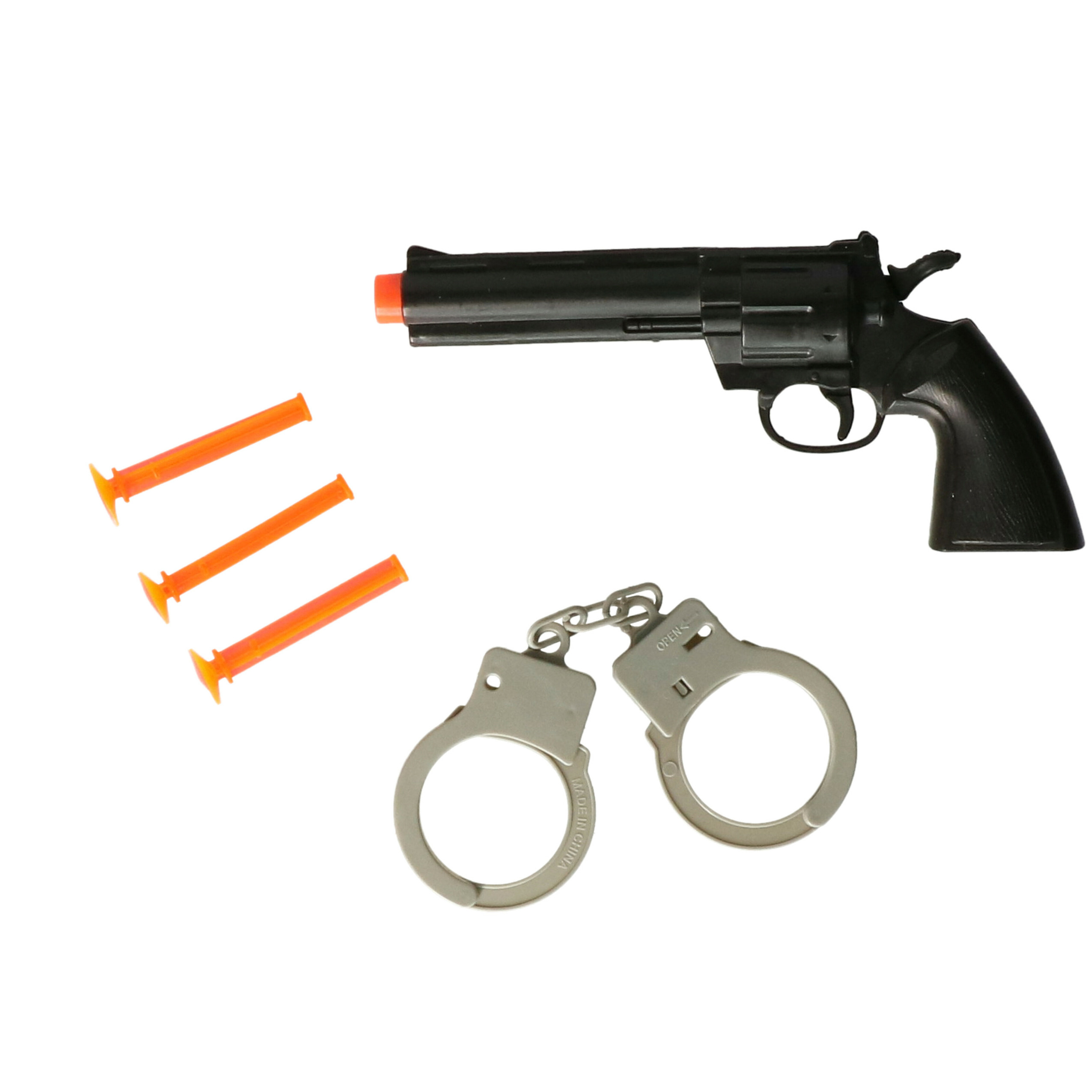 Politie speelgoed set - pistool met accessoires - verkleed rollenspel - plastic - voor kinderen -