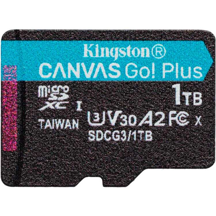 Kingston Canvas Go! Plus microSDXC 1 TB geheugenkaart Class 10, UHS-I U3, V30, A2