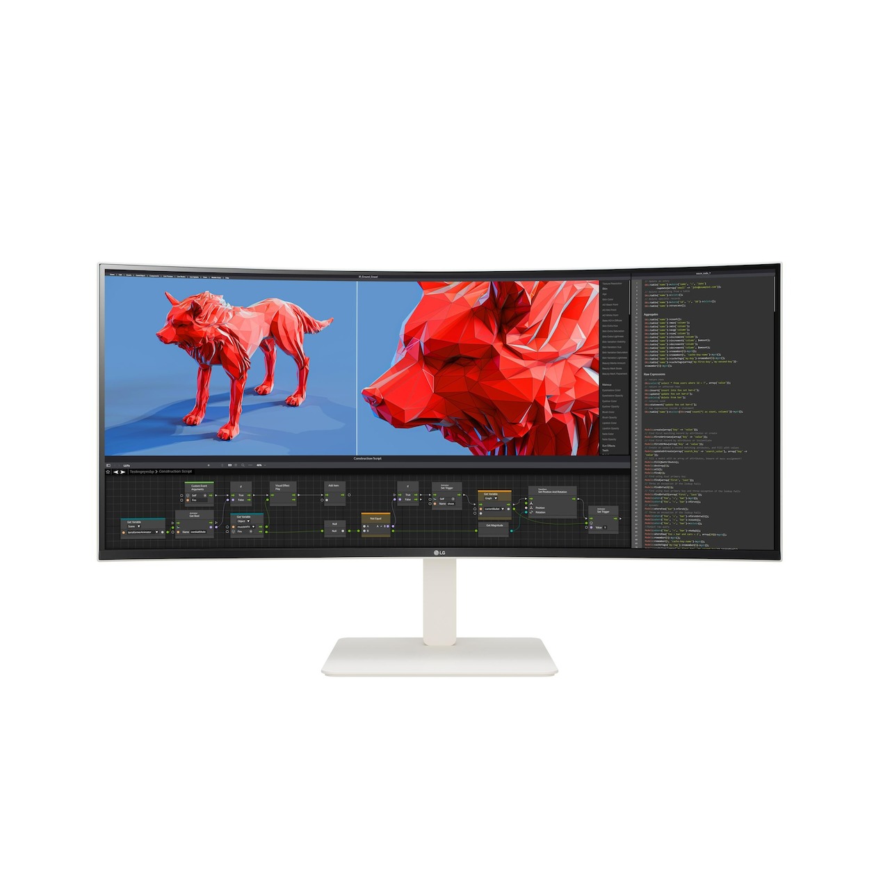 LG UltraWide 38WR85QC-W Monitor Wit