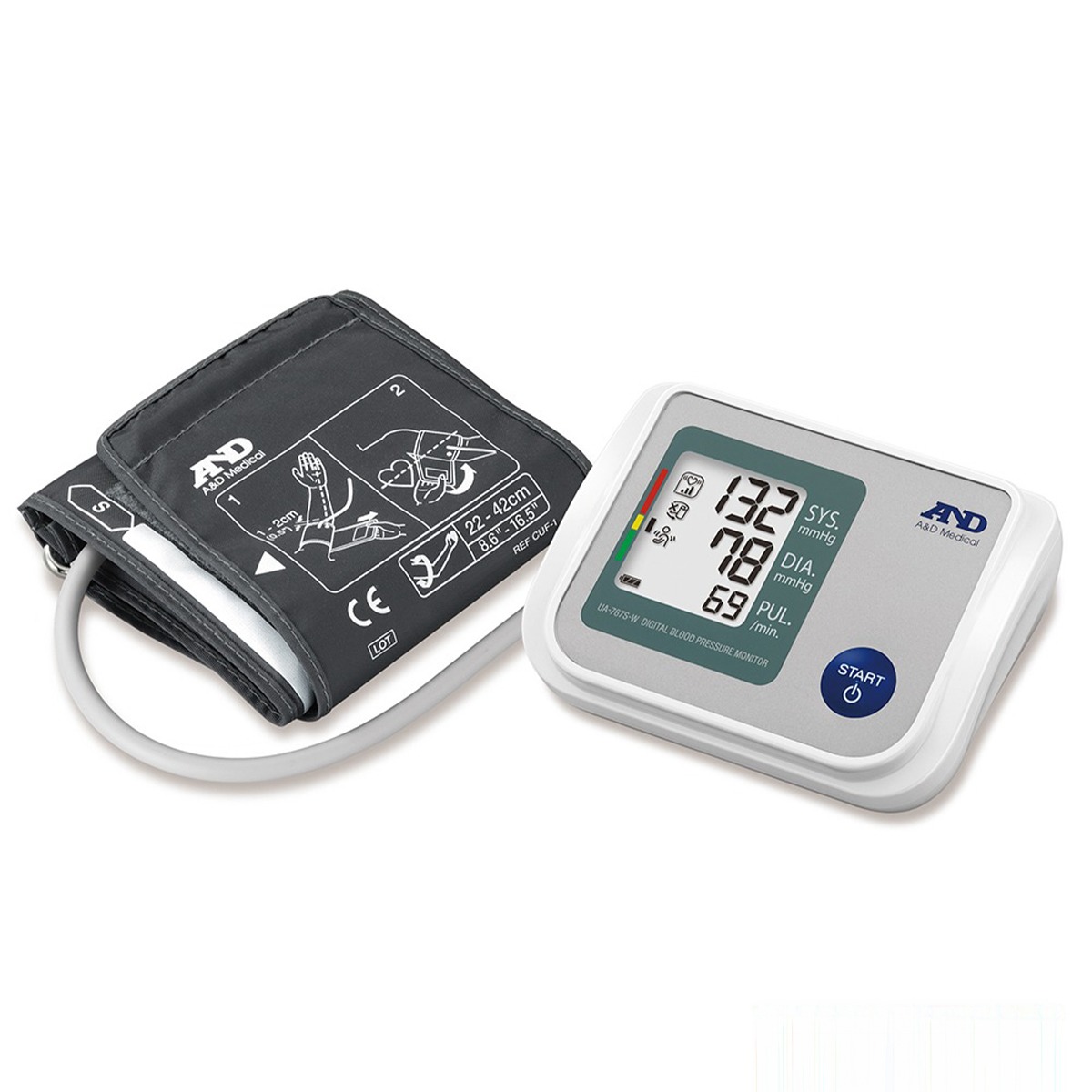 A&D UA-767S-W Bloeddrukmeter Grijs
