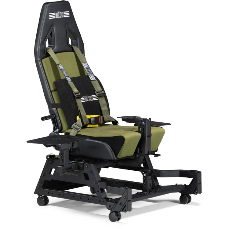 Next Level Racing Flight Seat Pro Boeing Military Edition simulatorset