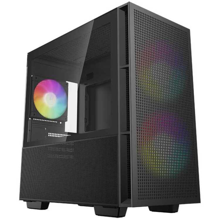 DeepCool CH360 tower behuizing 1x USB-A | 1x USB-C | RGB | Tempered Glass