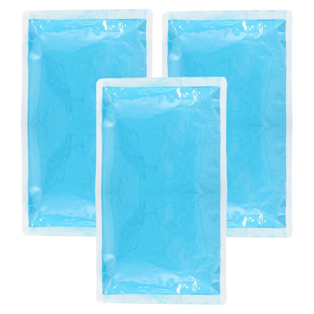 Holi kleurpoeder - 3x - blauw - 70 gram - festival/party - heilig kleuren poeder - festival -