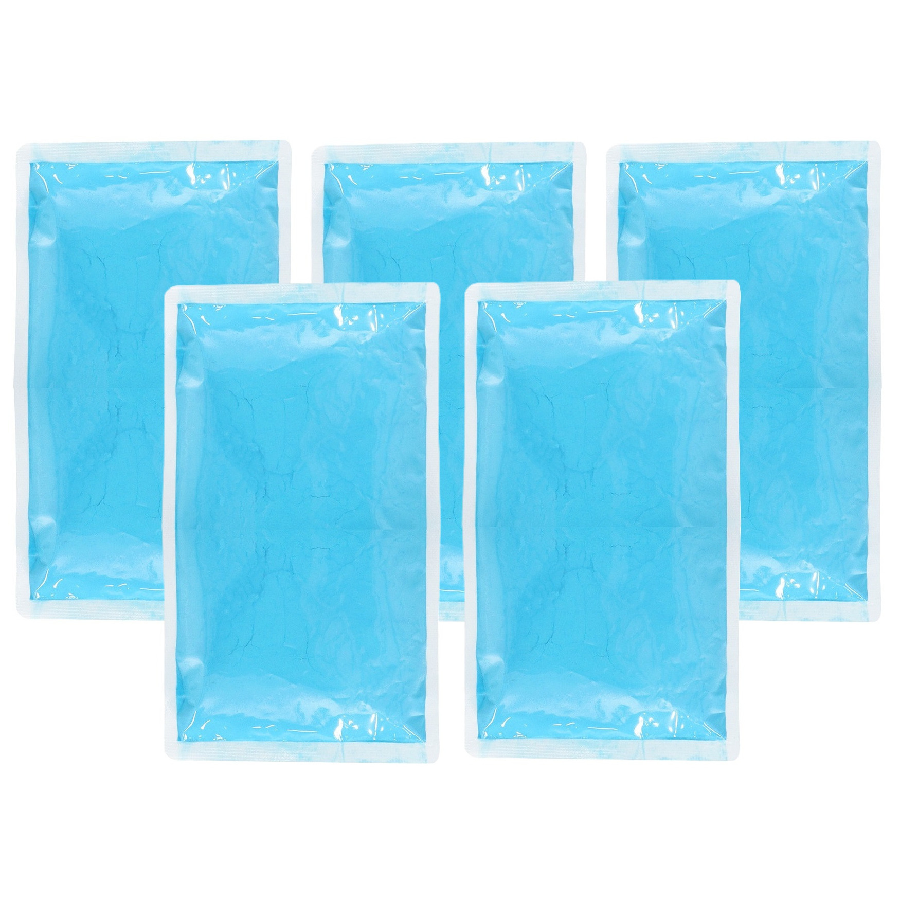 Holi kleurpoeder - 5x - blauw - 70 gram - festival/party - heilig kleuren poeder - festival -