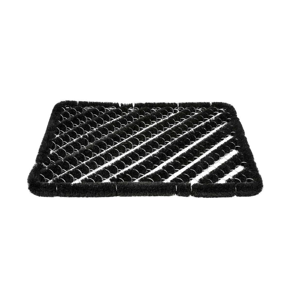 Schoenen borstelmat - zwart - 40 x 60 cm - deurmat/schoenenveger -