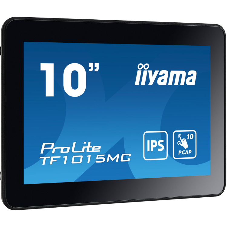 iiyama ProLite TF1015MC-B3 ledmonitor Touch, VGA, HDMI, DisplayPort, LAN, USB