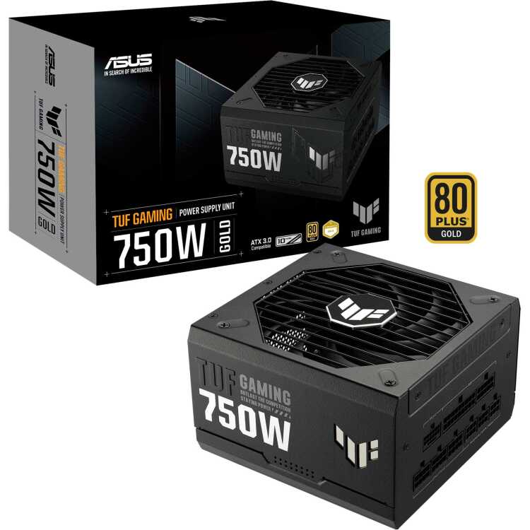 ASUS TUF Gaming 750W Gold voeding 4x PCIe, Kabelmanagement