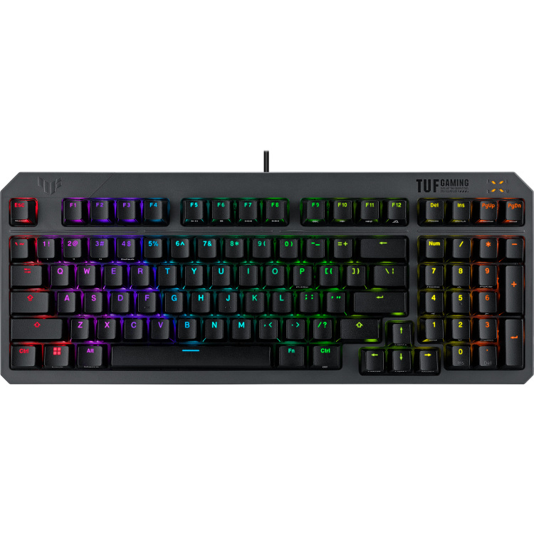 ASUS TUF Gaming K3 Gen II gaming toetsenbord Red optical-mechanical RGB switches, 96%, RGB, ABS doubleshot Keycaps